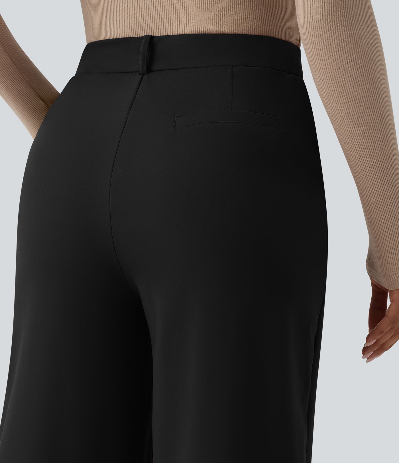 Halara Flex™ DayStretch Pantalon de travail taille haute à jambe large avec poches