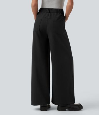 Mid Rise Work Baggy Pants with Pockets