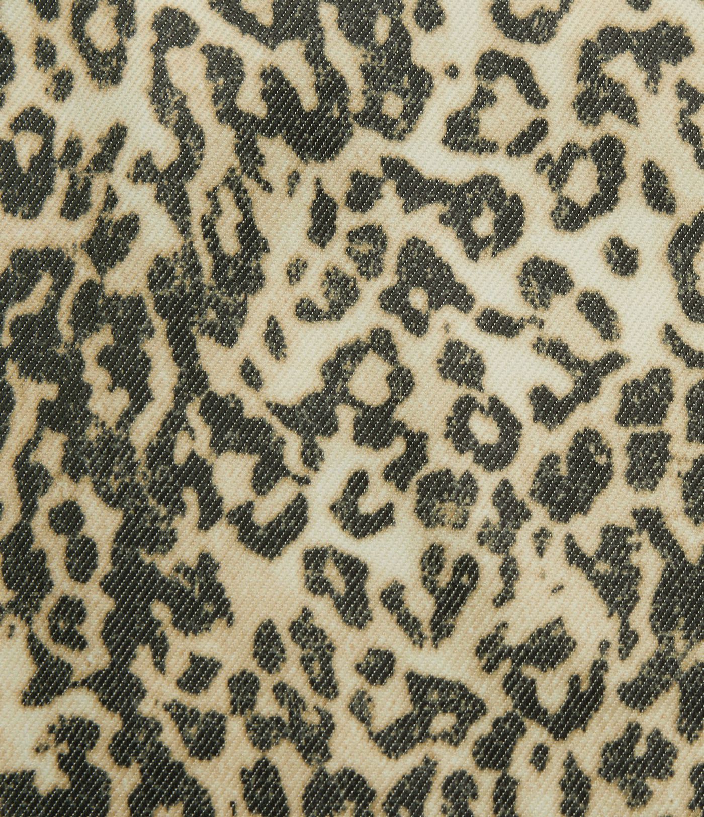 Veste casual imprimé léopard manches longues avec zip et poches