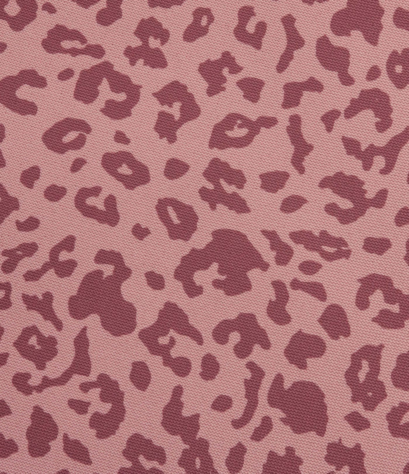 High Waisted Drawstring Wide Leg Leopard Print Waffle Casual Trousers with Pockets