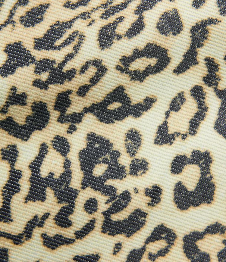 Square Neck Leopard Print Mini Casual Dress with Pockets