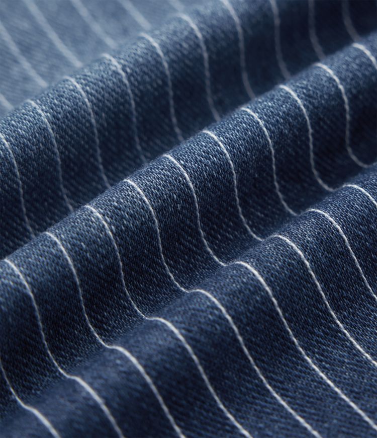 Halara Flex™ Mid Rise Rolled Hem Stripes Denim Casual Skinny Shorts with Pockets