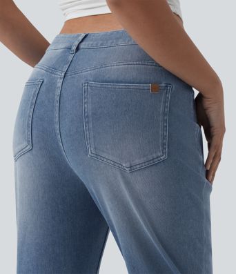 Halara Flex™ Mid Rise Casual Flare Jeans with Pockets