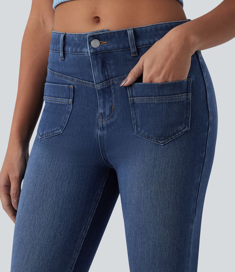 Halara Flex™ Mid Rise Casual Skinny Jeans with Pockets