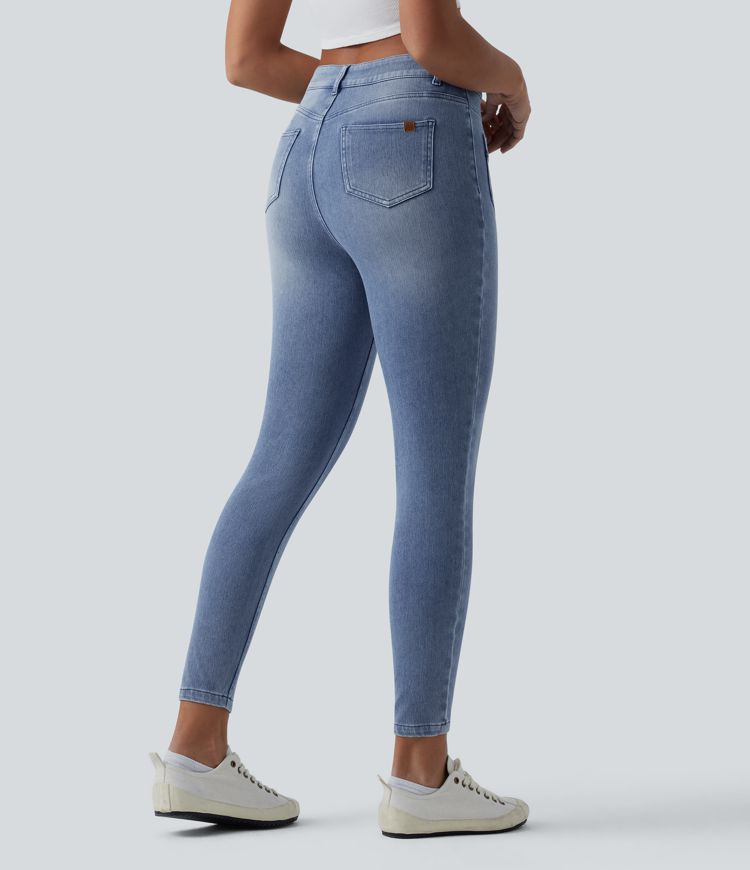Halara Flex™ Mid Rise Casual Skinny Jeans with Pockets
