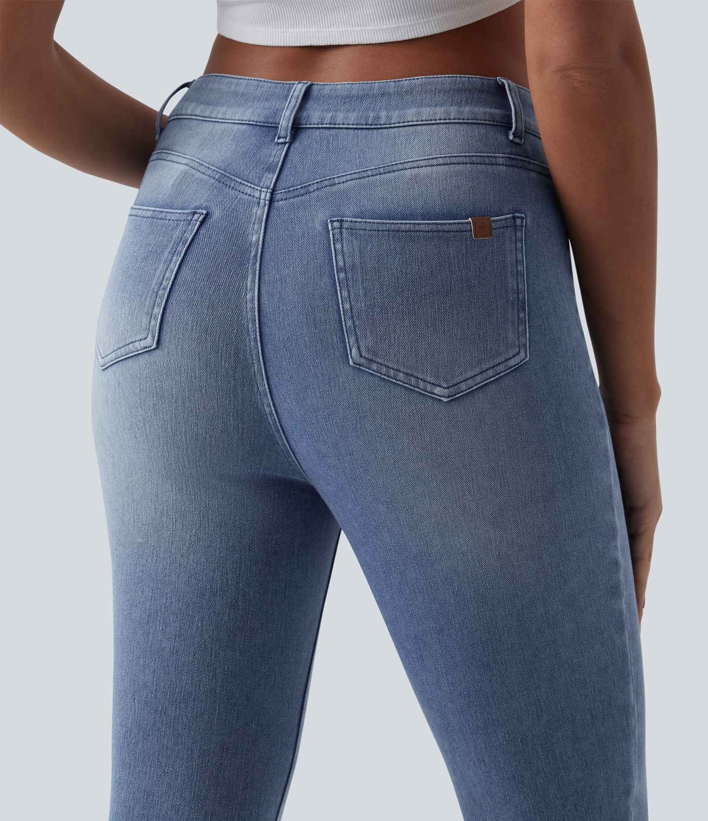 Halara Flex™ Mid Rise Casual Skinny Jeans with Pockets