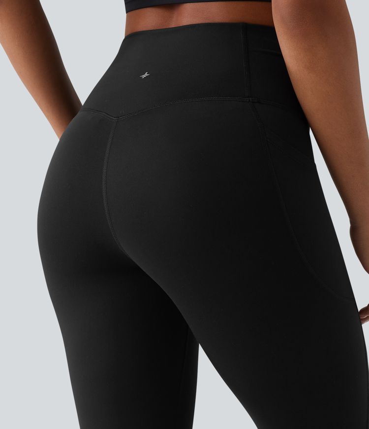 Softlyzero™ High Waisted Contrast Lace Workout Leggings with Pockets-UPF50+