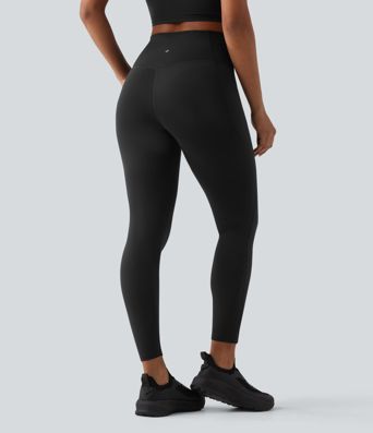Softlyzero™ High Waisted Contrast Lace Workout Leggings with Pockets-UPF50+