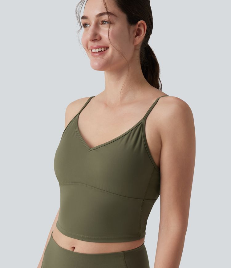 SoftlyZero™ Plush Sport-BH mit leichtem Halt, gekreuztem Rückenausschnitt und integriertem BH