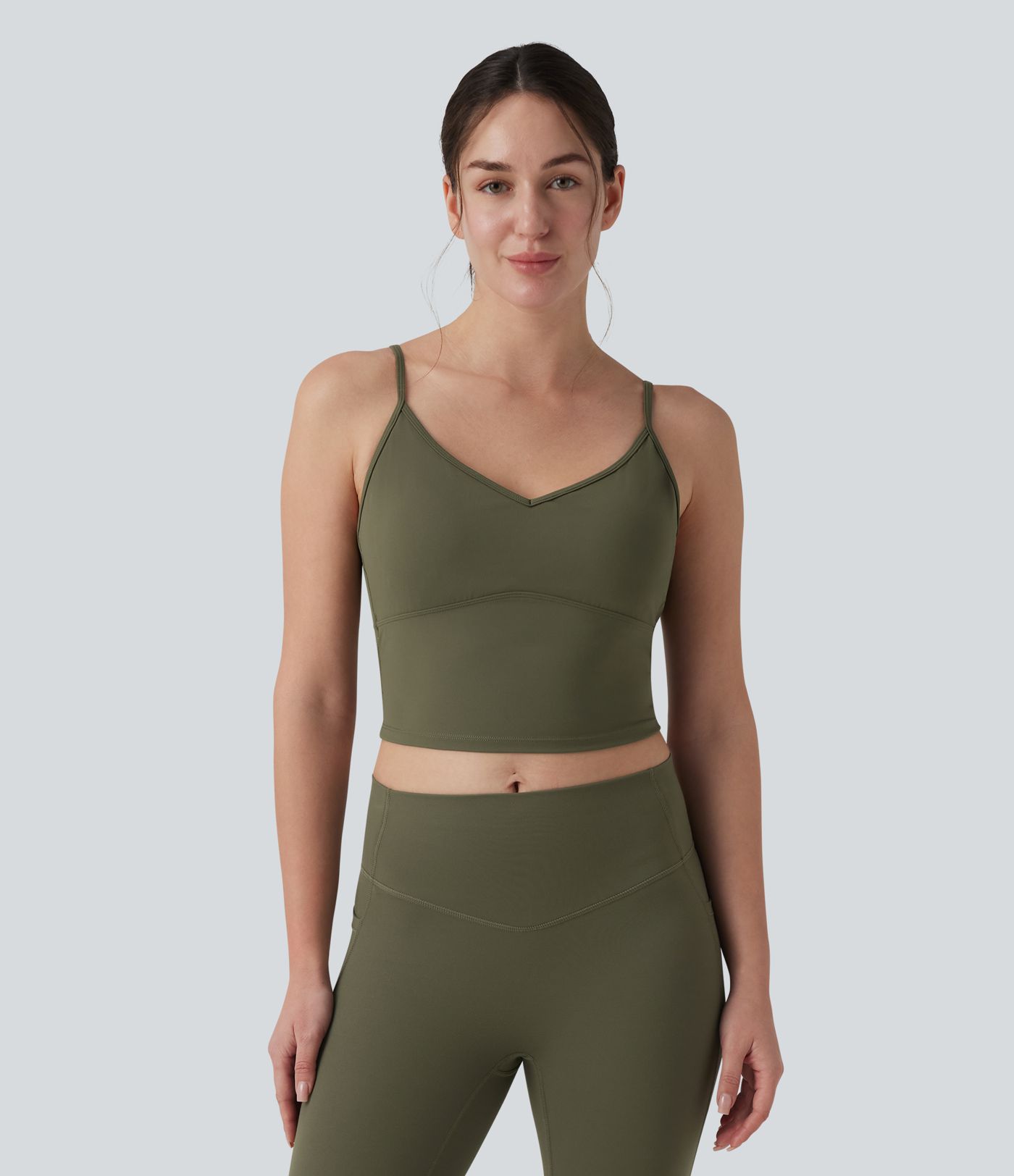 SoftlyZero™ Plush Sport-BH mit leichtem Halt, gekreuztem Rückenausschnitt und integriertem BH