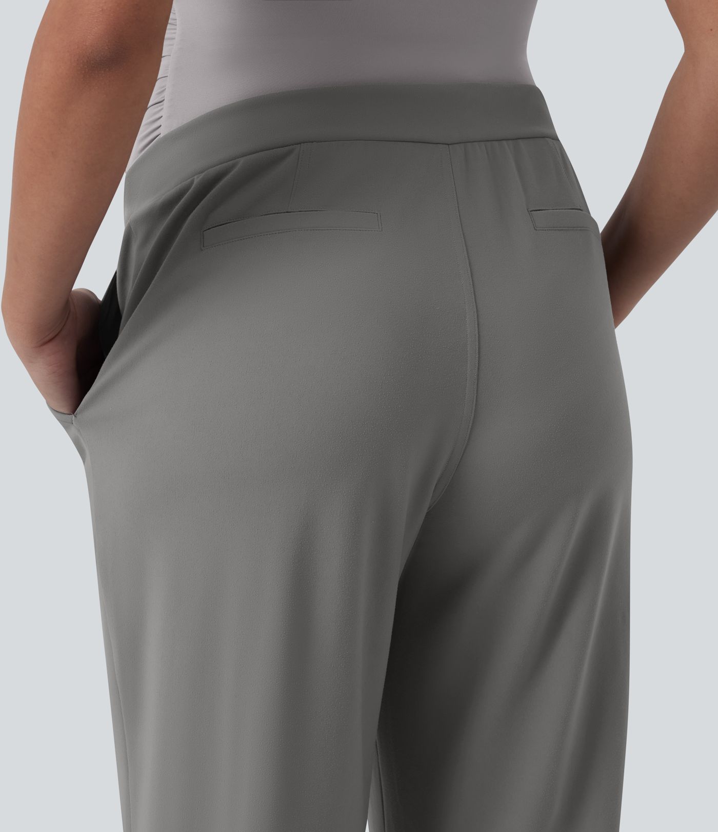 Halara Flex™ DayStretch Super High Waisted Straight Leg Work Maternity Pants with Pockets