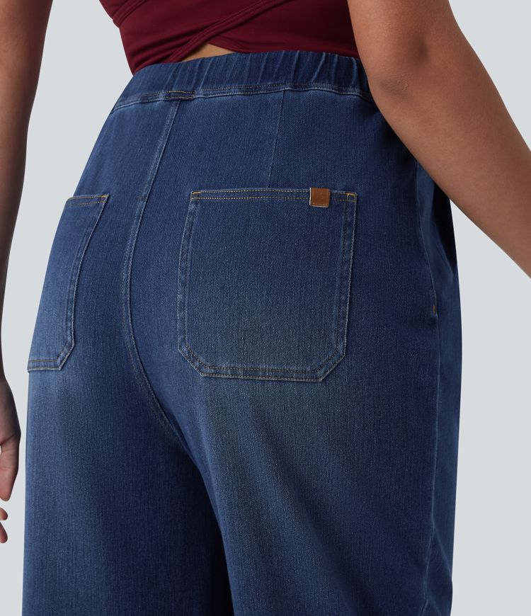 Halara Flex™ Jean large de grossesse taille haute avec poches