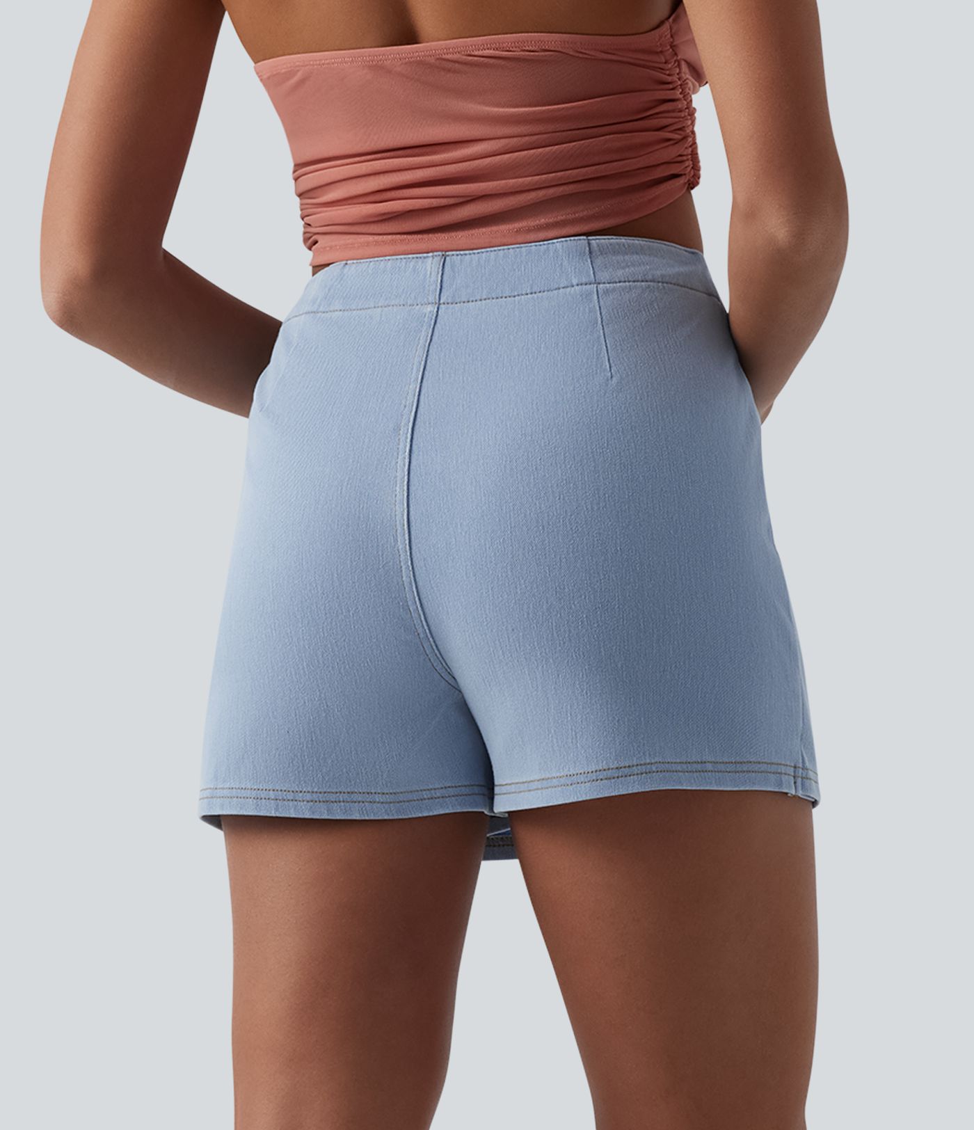 Halara Flex™ Denim High Waisted A-Line Micro Casual Skort