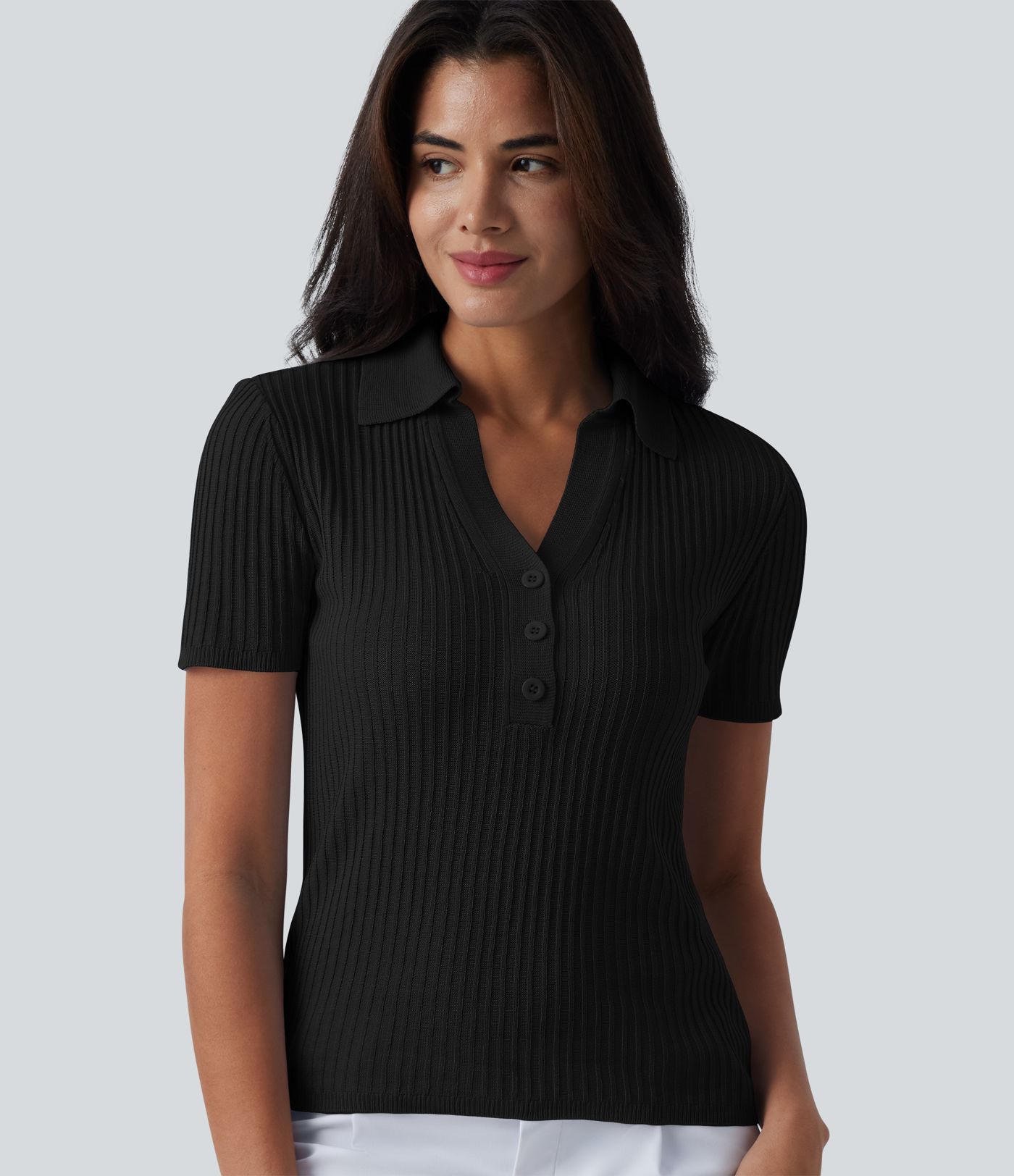 Polo Short Sleeve Work Sweater