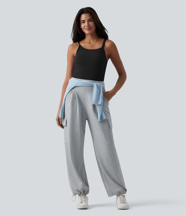 SoftlyZero™ Plush Asymmetric Neck Built-in Bra Casual Tank Top