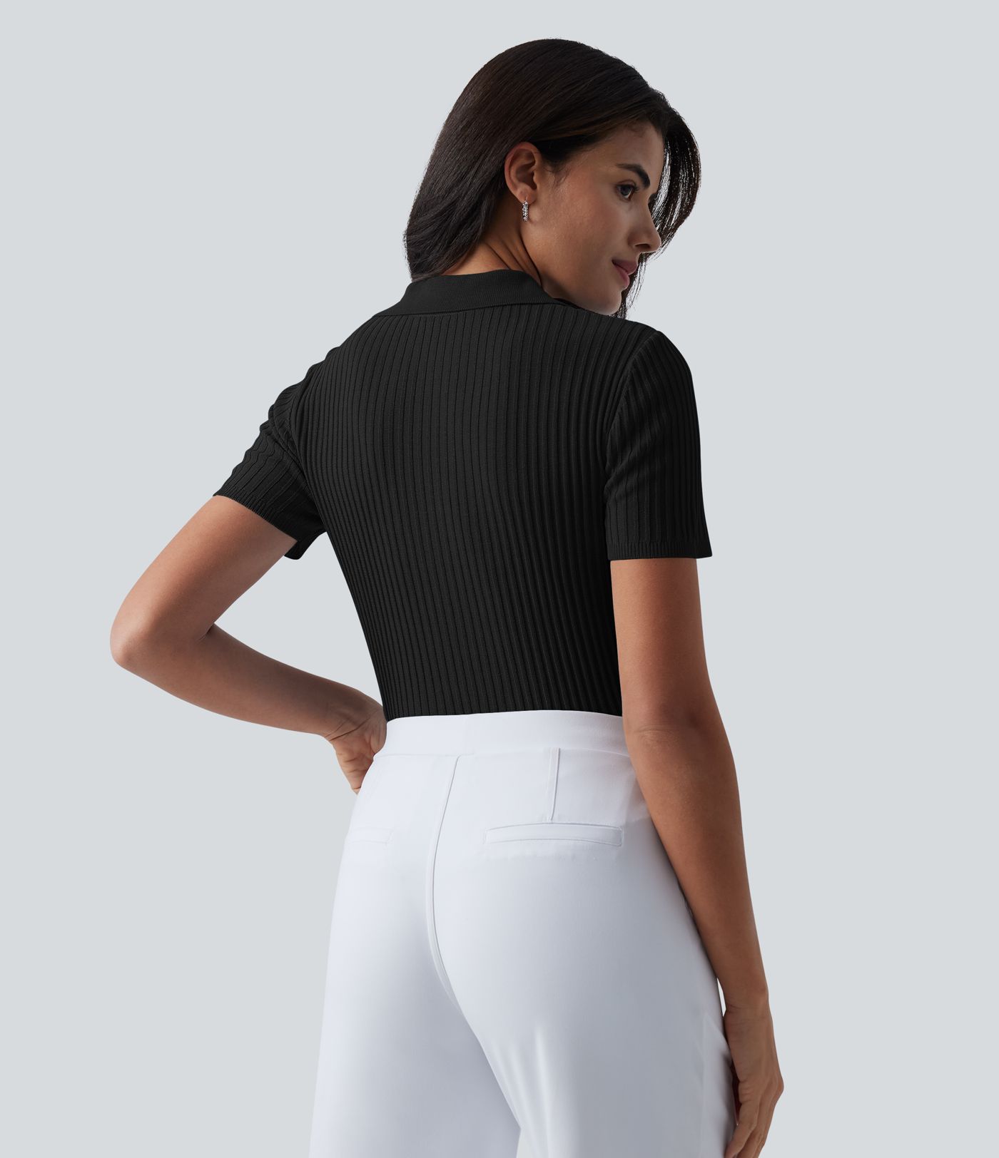 Polo Short Sleeve Work Sweater