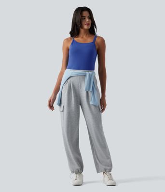 SoftlyZero™ Plush Asymmetric Neck Built-in Bra Casual Tank Top