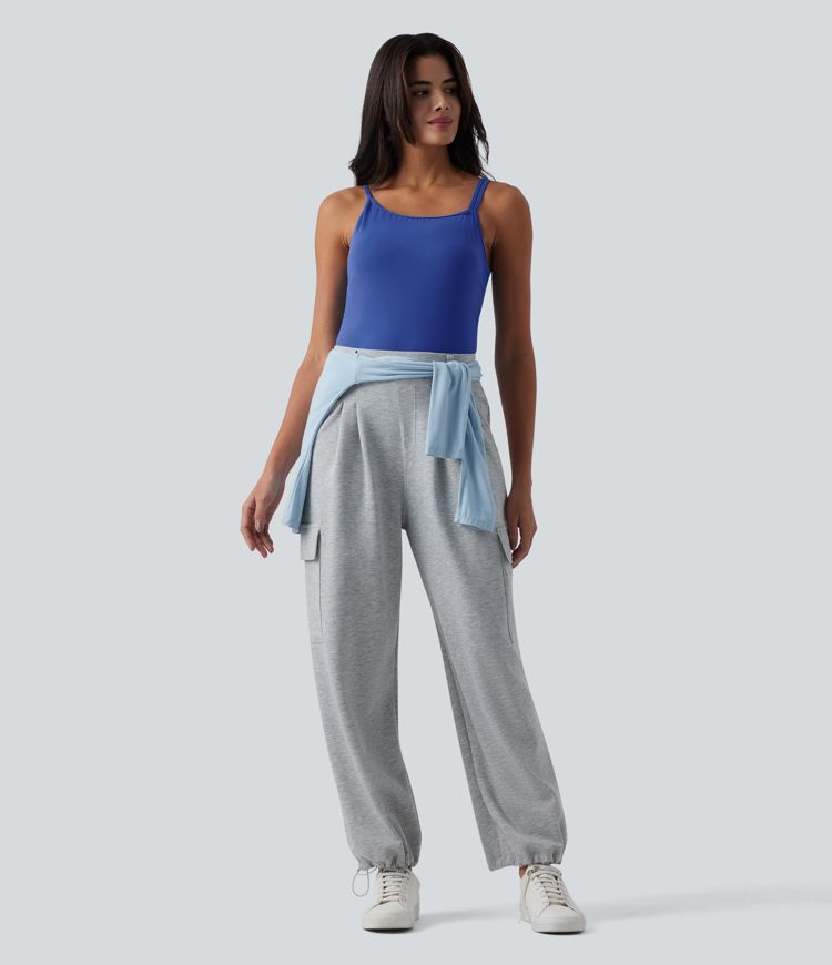 SoftlyZero™ Plush Asymmetric Neck Built-in Bra Casual Tank Top