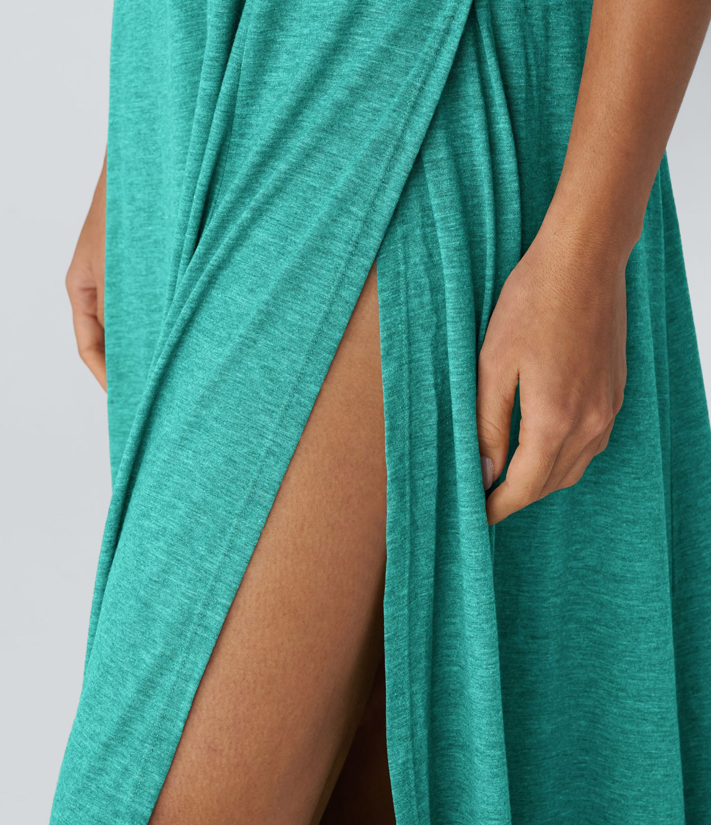 U Neck Flowy Maxi Casual Tank Dress