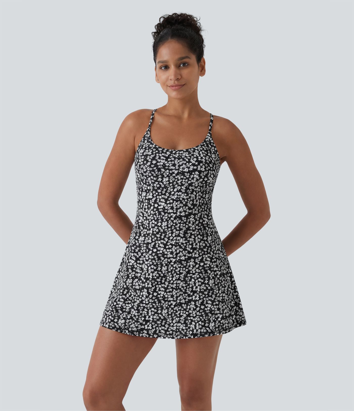 SoftlyZero™ Plush Ditsy Floral Dance Active Dress-Easy Peezy Edition
