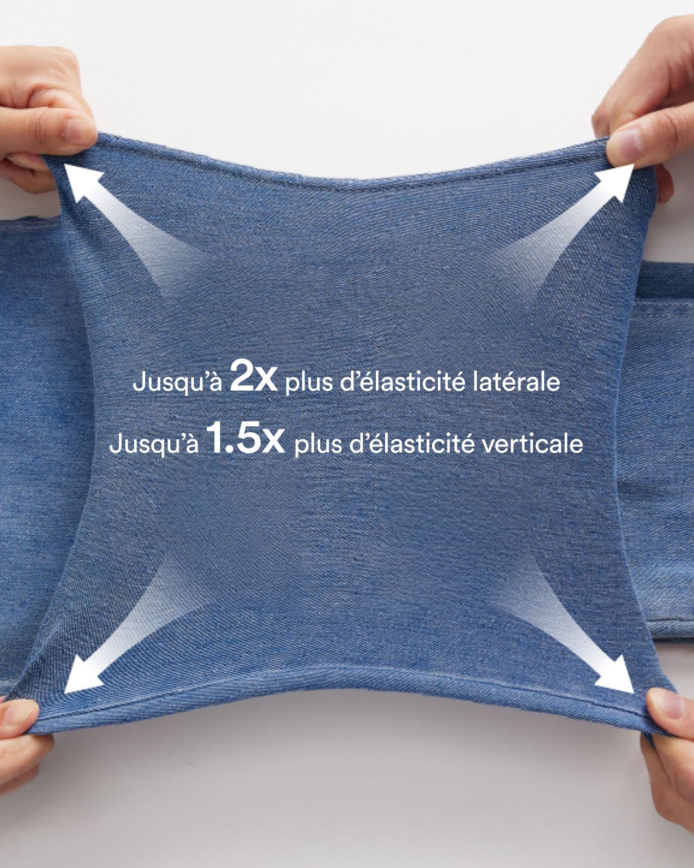 Halara Flex™ Jean Large Casual Taille Basse avec Boutons Zip Multiples Poches Lavés Élastiques et Tricotés