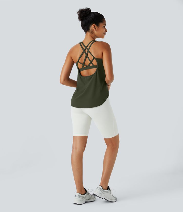 Halara UltraSculpt™ Round Neck Curved Hem Workout Tank Top Halara UltraSculpt™ Round Neck Curved Hem Workout Tank Top