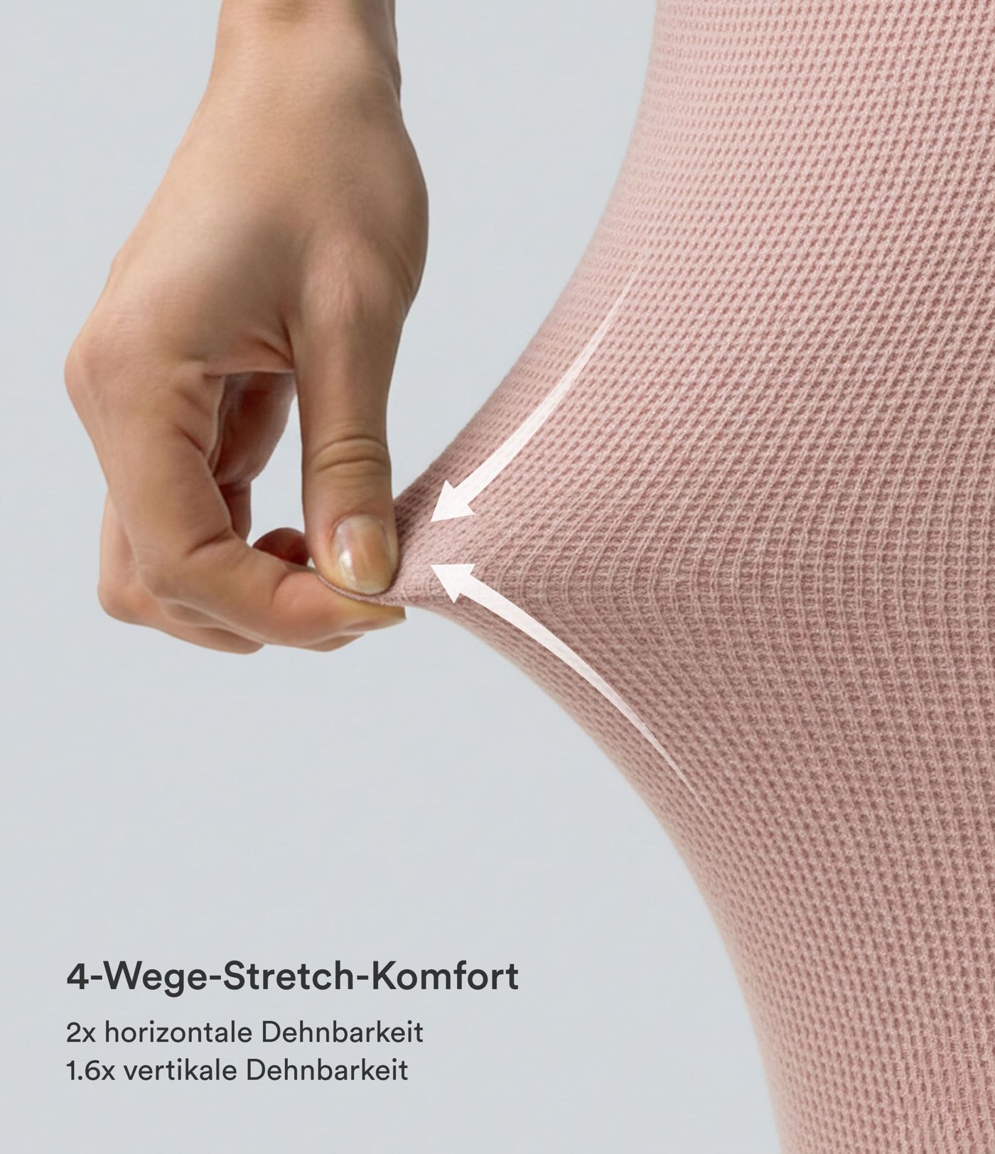 Halara Flex™ dehnbare Stoffhose mit hohem Bund, Waffelmuster, Seitentaschen und weitem Bein