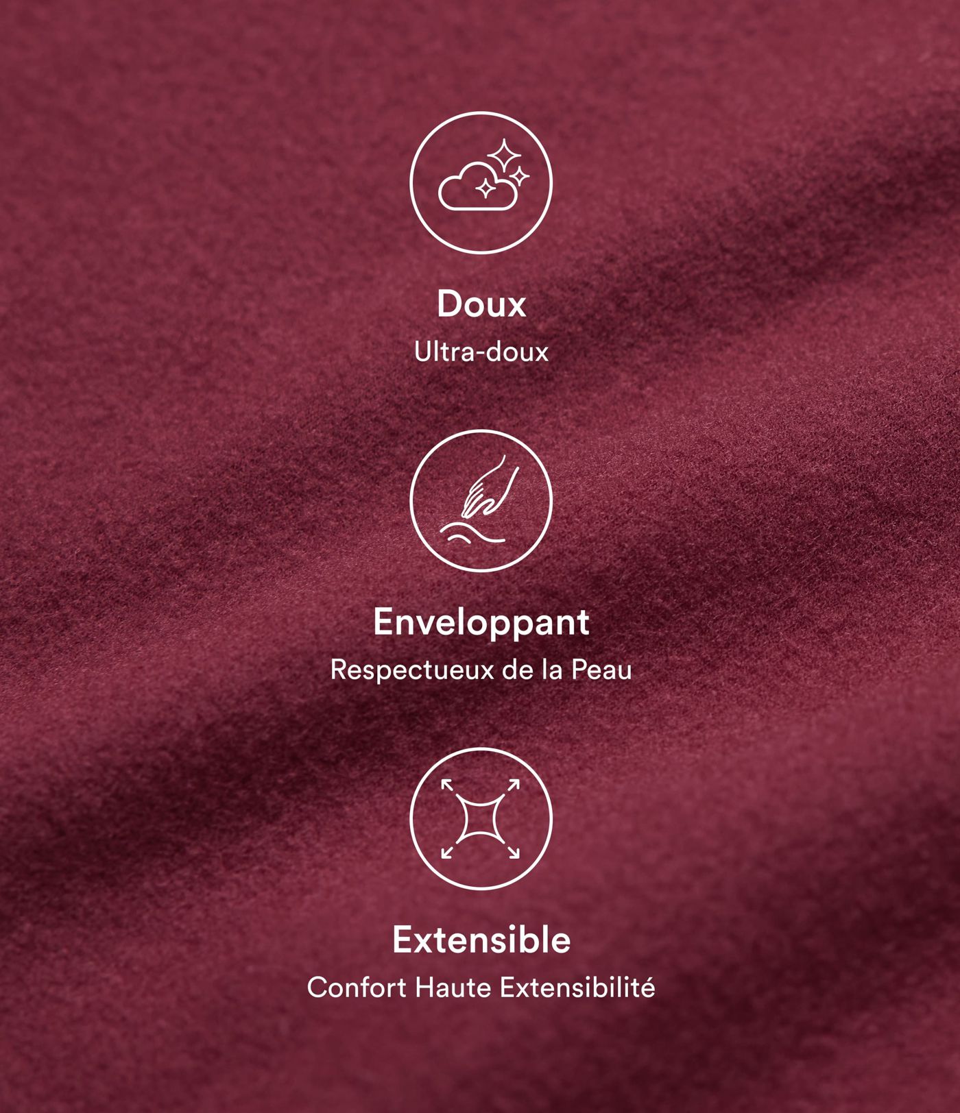 Top réchauffant col V manches longues avec trous pouces