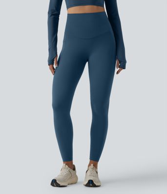 Leggings Halara Ultrasculpt™ da corsa a vita alta con controllo addominale, schiena incrociata e tasche