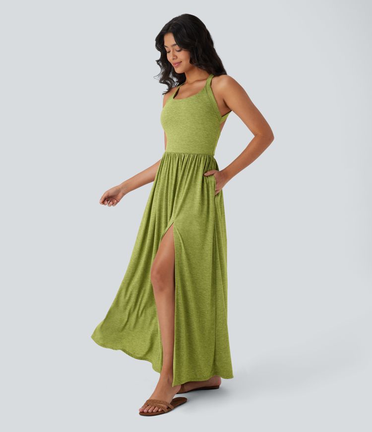 Pocket Flowy Maxi Dress