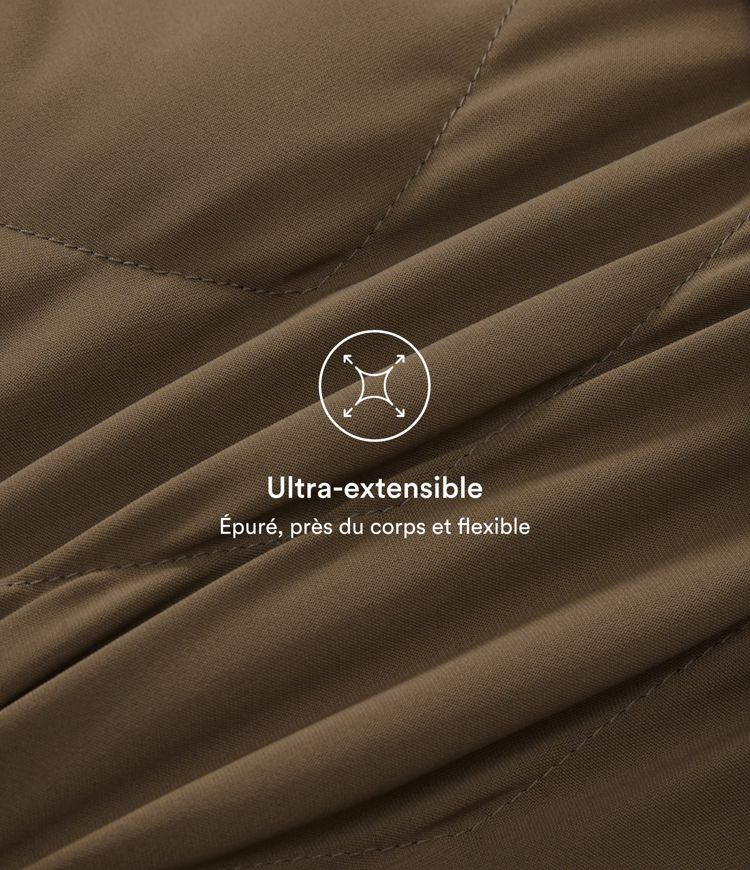 Doudoune froncée capuche amovible avec poches