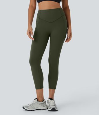 Halara UltraSculpt™ High Waisted Scrunch Butt Lifting Tummy Control Pocket Shaping Capri Training Leggings