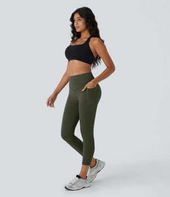 Halara UltraSculpt™ High Waisted Scrunch Butt Lifting Tummy Control Pocket Shaping Capri Training Leggings