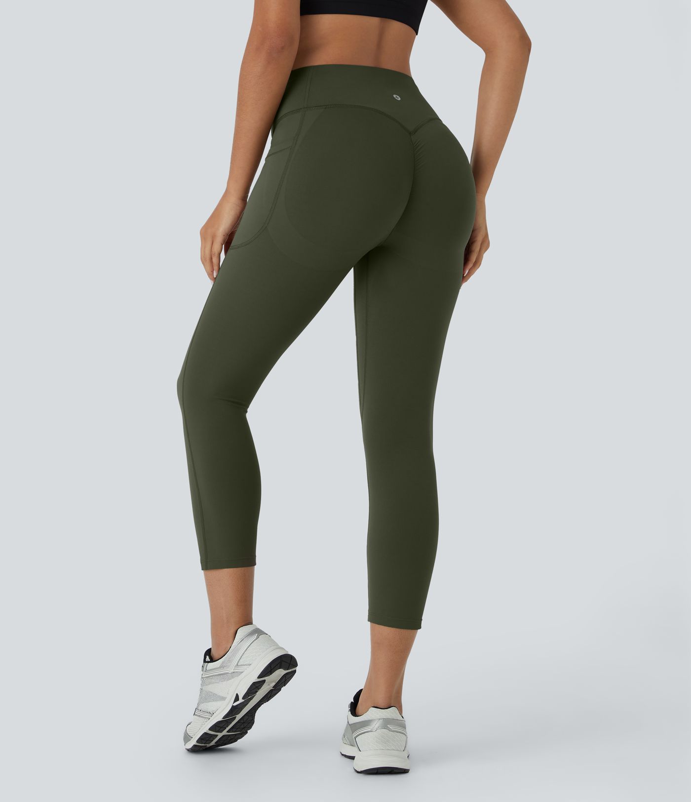 Halara UltraSculpt™ High Waisted Scrunch Butt Lifting Tummy Control Pocket Shaping Capri Training Leggings