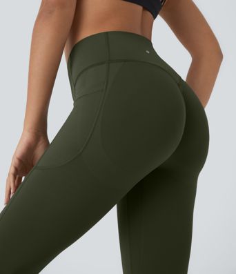 Halara UltraSculpt™ High Waisted Scrunch Butt Lifting Tummy Control Pocket Shaping Capri Training Leggings