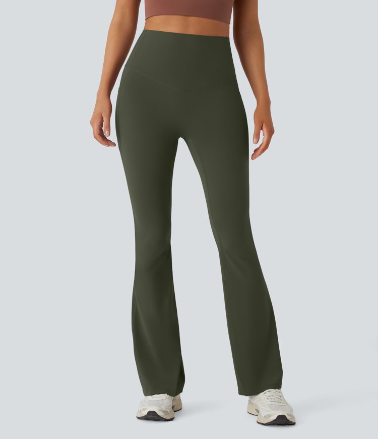 Halara UltraSculpt™ High Waisted Tummy Control Pocket Shaping Yoga Bootcut Leggings