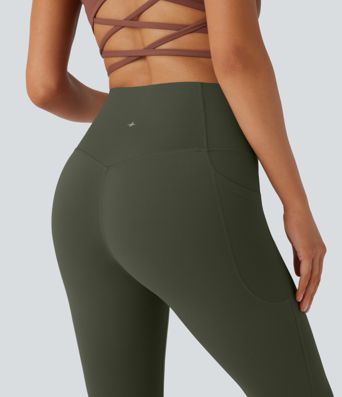 Halara UltraSculpt™ High Waisted Tummy Control Pocket Shaping Yoga Bootcut Leggings