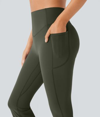 Halara UltraSculpt™ High Waisted Scrunch Butt Lifting Tummy Control Pocket Shaping Yoga Bootcut Leggings