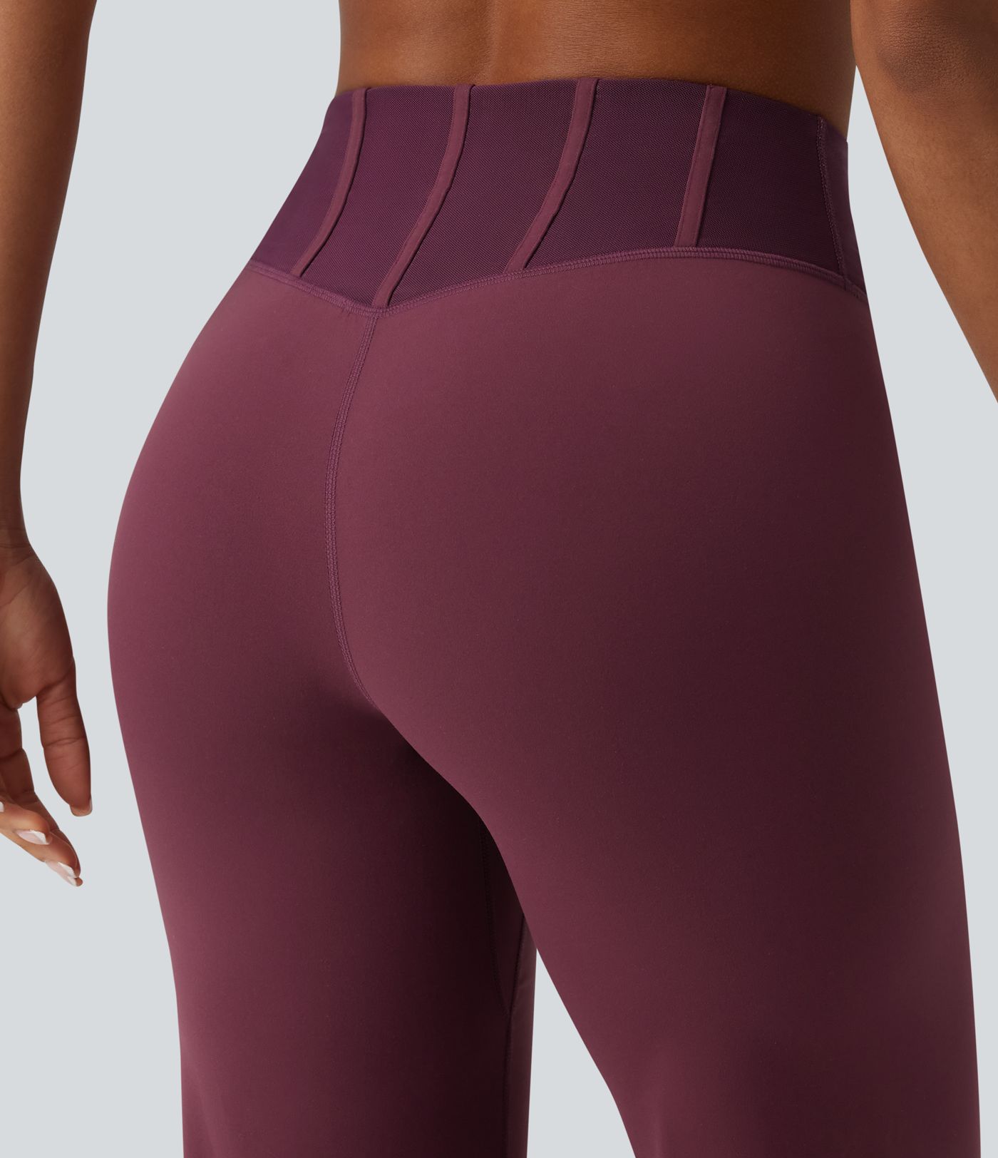 Halara UltraSculpt™ High Waisted Tummy Control Contrast Mesh Yoga Straight Leg Pants