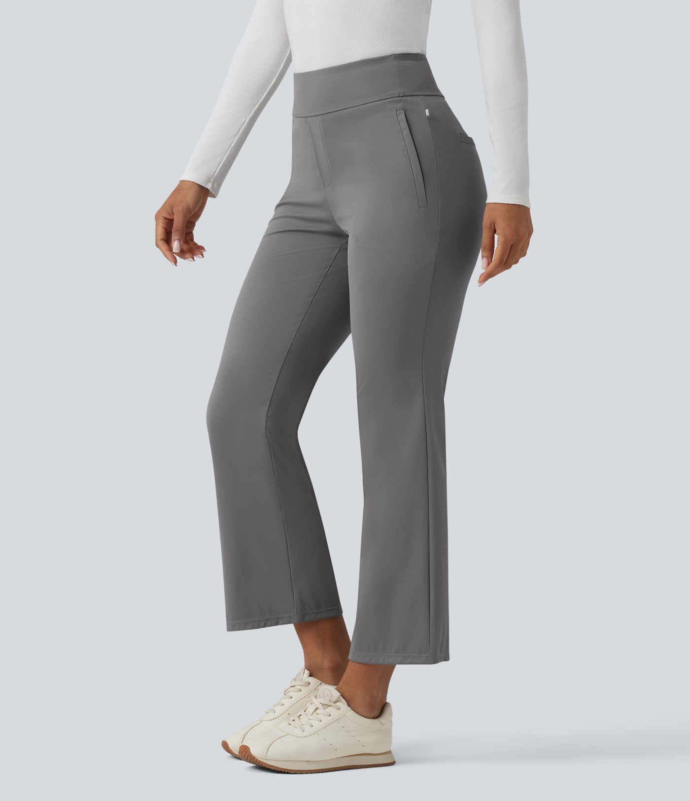 Pantalones de golf bootcut de talle alto y secado rápido - bolsillo para tees de golf - UPF40+