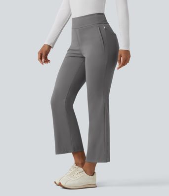 Pantalones de golf bootcut de talle alto y secado rápido - bolsillo para tees de golf - UPF40+