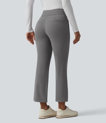 Pantalones de golf bootcut de talle alto y secado rápido - bolsillo para tees de golf - UPF40+