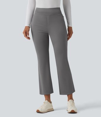 Pantalones de golf bootcut de talle alto y secado rápido - bolsillo para tees de golf - UPF40+