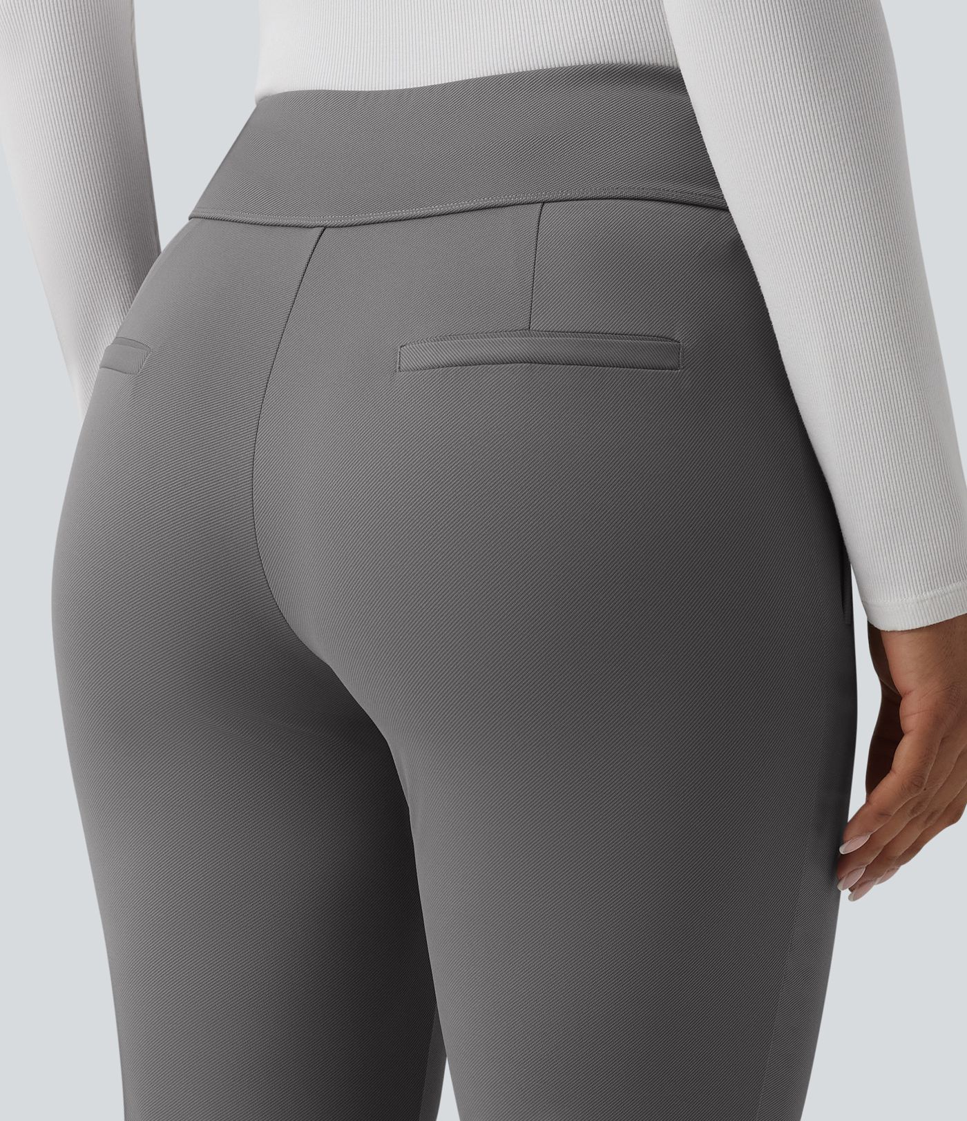 Pantalones de golf bootcut de talle alto y secado rápido - bolsillo para tees de golf - UPF40+