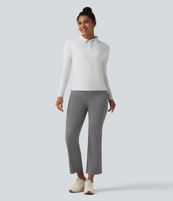 Pantalones de golf bootcut de talle alto y secado rápido - bolsillo para tees de golf - UPF40+