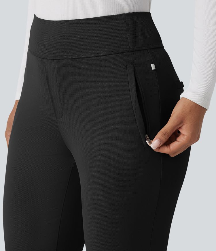 Pantalones de golf bootcut de talle alto y secado rápido - bolsillo para tees de golf - UPF40+