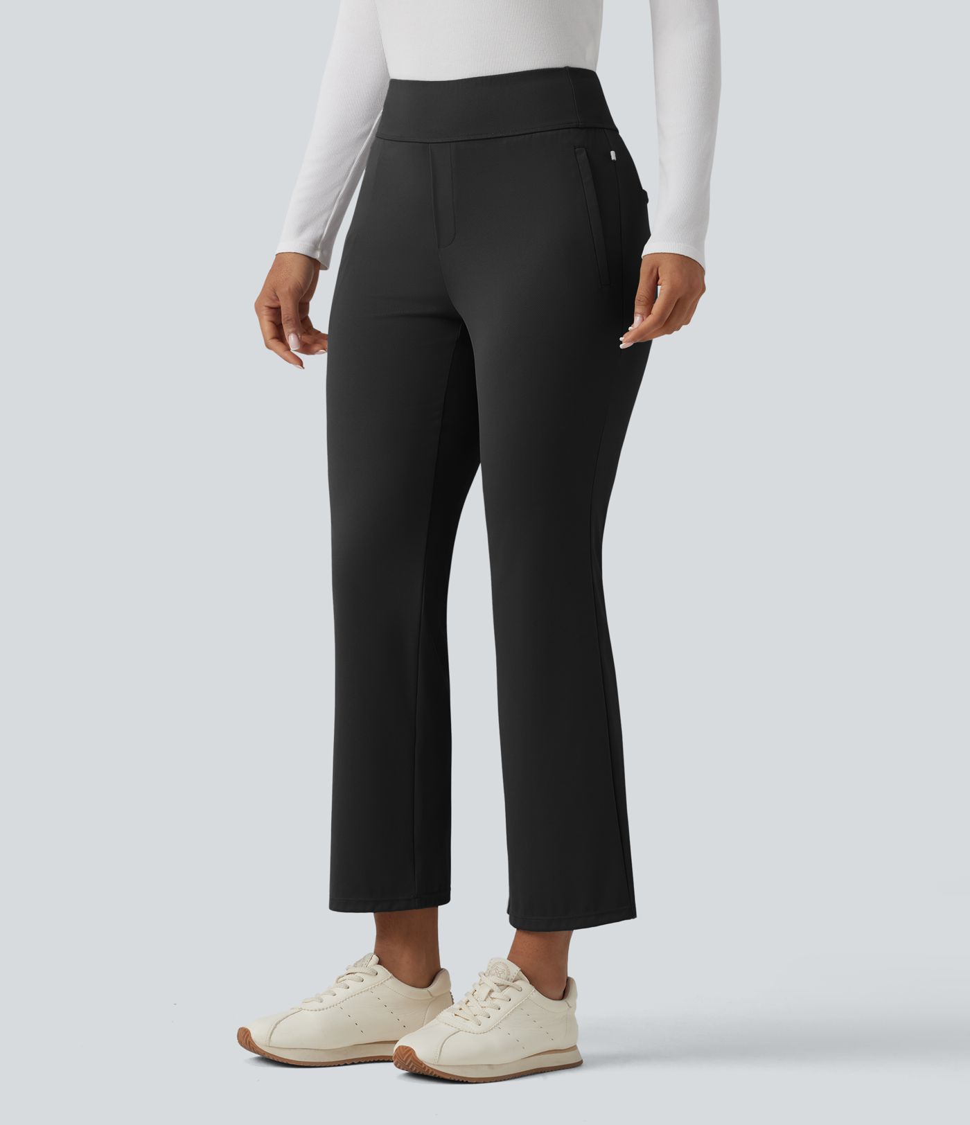 Pantalones de golf bootcut de talle alto y secado rápido - bolsillo para tees de golf - UPF40+