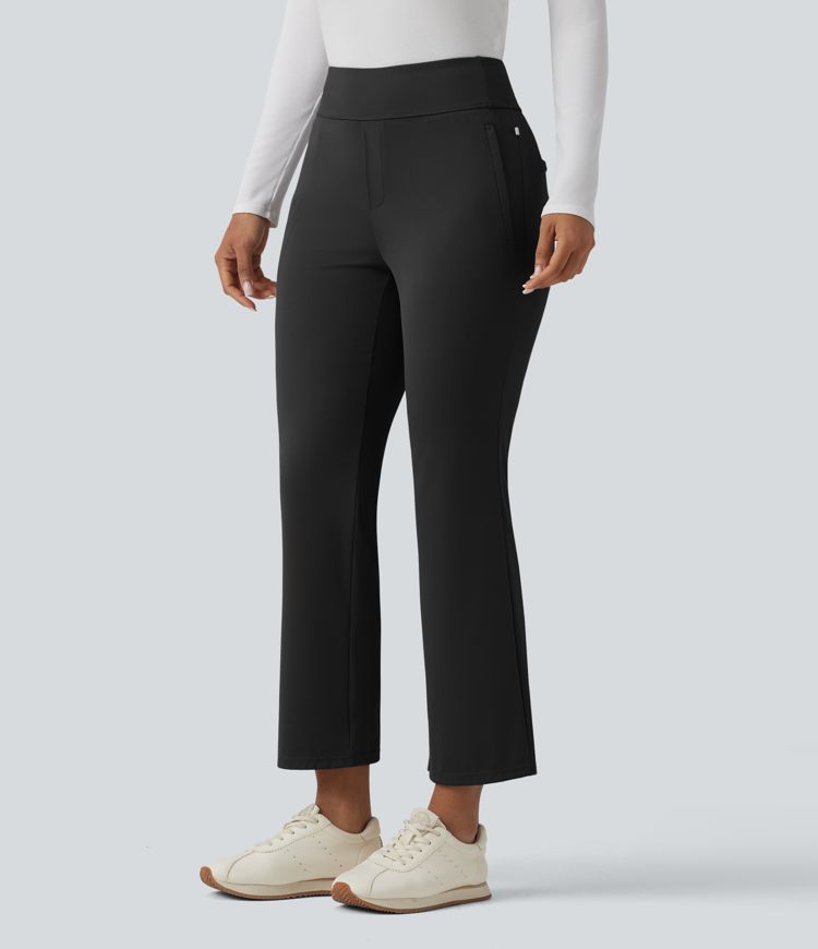 Pantalones de golf bootcut de talle alto y secado rápido - bolsillo para tees de golf - UPF40+