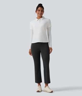 Pantalones de golf bootcut de talle alto y secado rápido - bolsillo para tees de golf - UPF40+