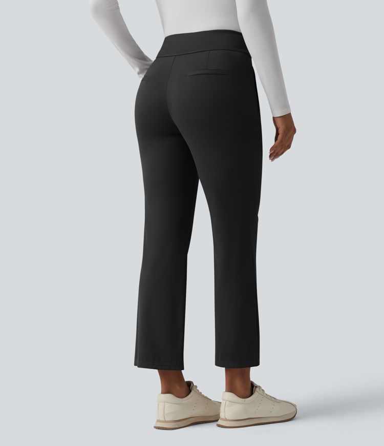 Pantalones de golf bootcut de talle alto y secado rápido - bolsillo para tees de golf - UPF40+